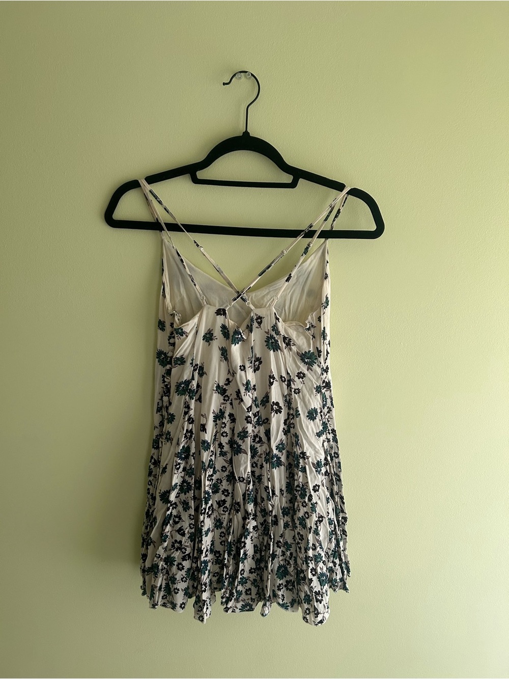 Free People Cream Camisole with Green Floral Print - Picture 2 of 2